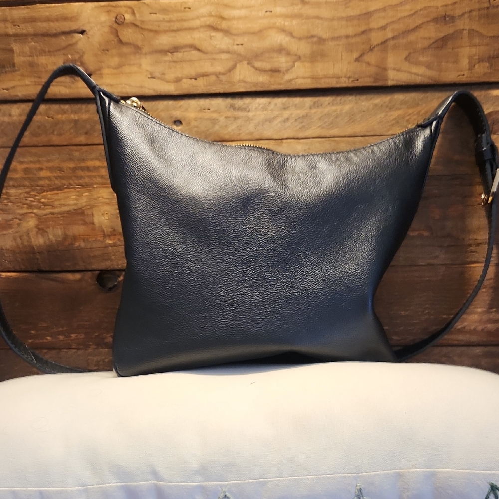 FOSSIL Black Leather Bag Purse